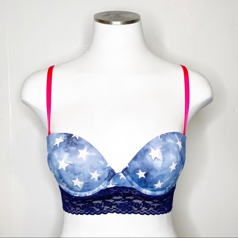 Victoria’s Secret | Bustier Bra in Navy w/ Stars